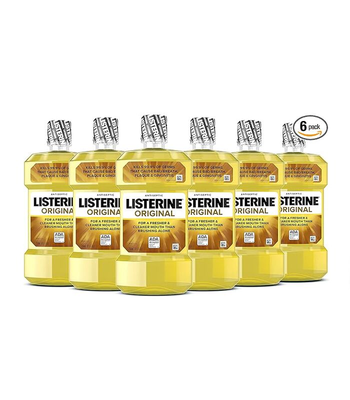 Listerine Original Antiseptic Oral Care Mouthwash to Kill 99% of Germs