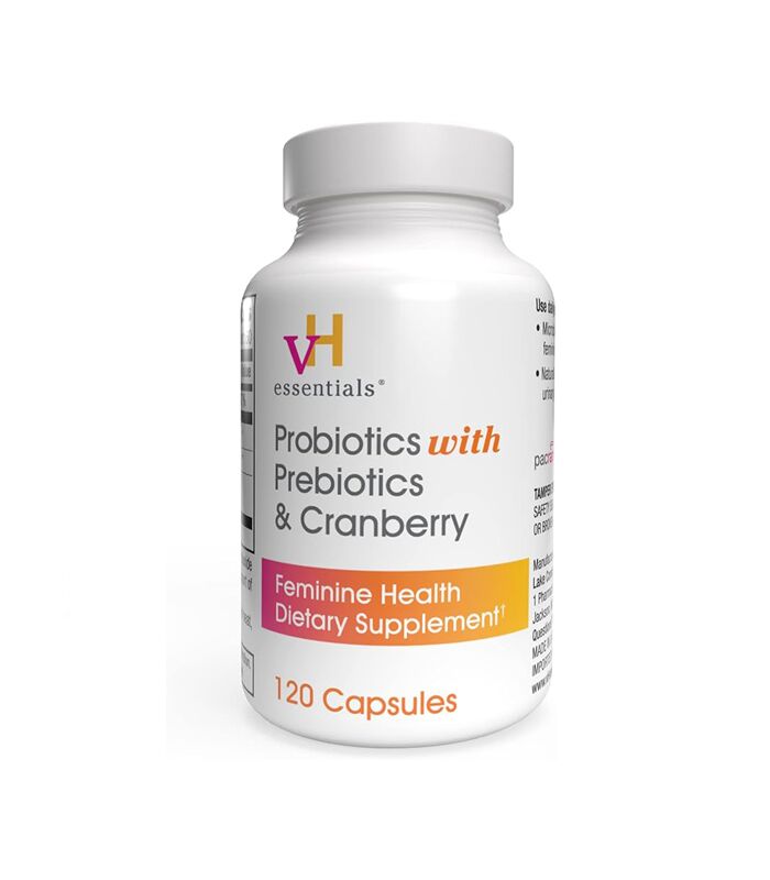 vH essentials Probiotics with Prebiotics and Cranberry Feminine Health Supplement 